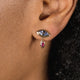 Eye Droplet Studs in Tanzanite