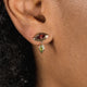 Eye Droplet Studs in Tourmaline