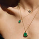 Firefly Necklace in Emerald