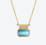 Reverie Necklace in Blue Tourmaline