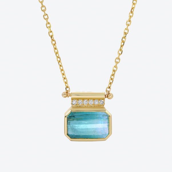 Reverie Necklace in Blue Tourmaline