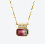 Reverie Necklace in Watermelon Tourmaline