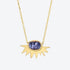 Tiny Sunburst Necklace in Tanzanite