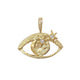 14k Celestial Eye Pendant