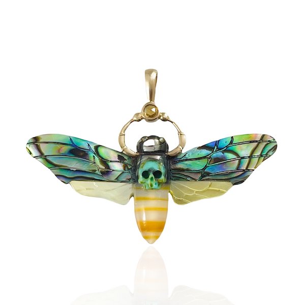 Death's Head Hawk Moth Charm