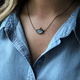 Starry Eye Moonstone Necklace